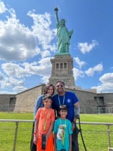 Gautam Rana with his family